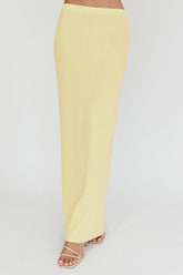 Rossana Ribbed Maxi Skirt Butter
