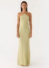 Anouk Halter Maxi Dress Sage