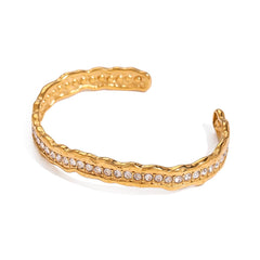 Cleo Ripple Cuff 18K Gold