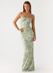 Come Through Maxi Dress Wispy Fern