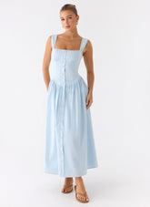 Emmalina Midi Dress Blue