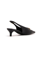 Indiana Slingback Heels Black