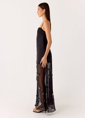 Jesiah Embellished Maxi Dress Black