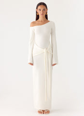 Kova Knit Maxi Dress White