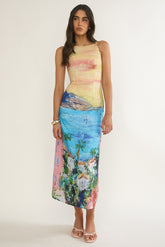 No Ordinary Girl Midi Dress Euro Print