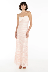 Sculpted Petal Strapless Evening Dress