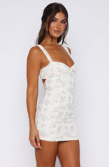 Sky Ditsy Mini Dress