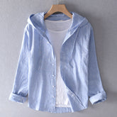 Striped Hooded Shirt