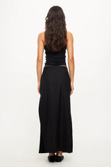 LIONESS Minimalist Maxi Skirt Onyx