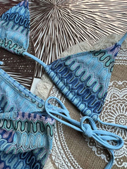 Wavy Knit Bikini Set
