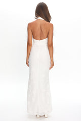 Alisette Split Maxi Dress White