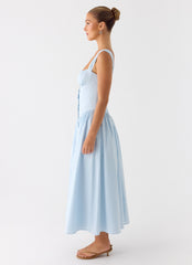Emmalina Midi Dress Blue
