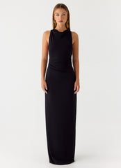 Hidden Agenda Maxi Dress Black
