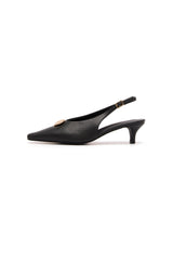 Indiana Slingback Heels Black