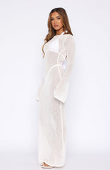 Ivory Wave Maxi Dress