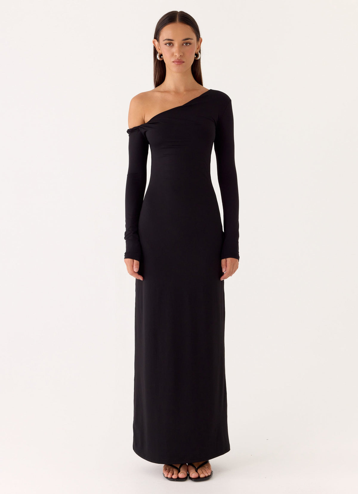 Jordana Twist Maxi Dress Black