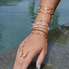 Nuvia Pearl Bracelet 18K Gold