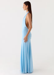 Sorrento Sunsets Maxi Dress Ice Blue