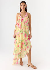 Strawberry Mimosa Maxi Dress Lemon Soleil